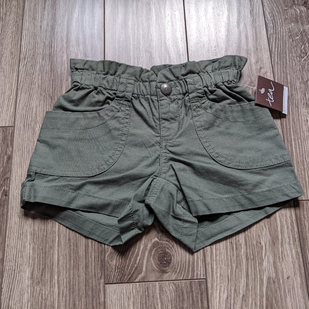 [KIDS 2/$40] Toddler Girl (4T) - TEA Paperbag Cargo Shorts